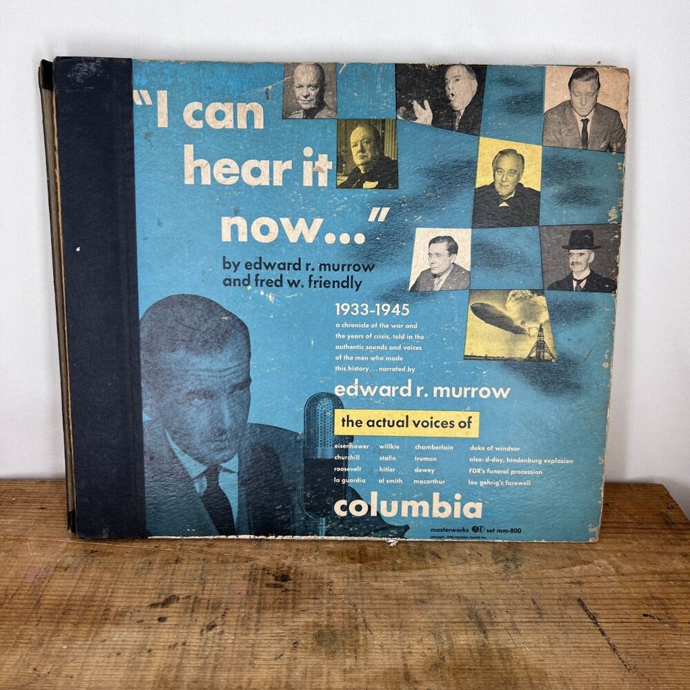 Vintage 1948 Columbia 5-Record Set: "I Can Hear It Now" Edward R. Murrow - Rare